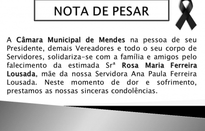 Nota de Pesar